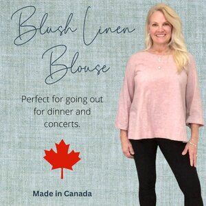 Linen Blouse | Blush | X-Small